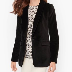 Talbots velvet blazer